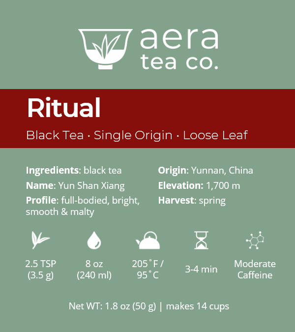 Tea Ritual Label Ritual - Aera Tea